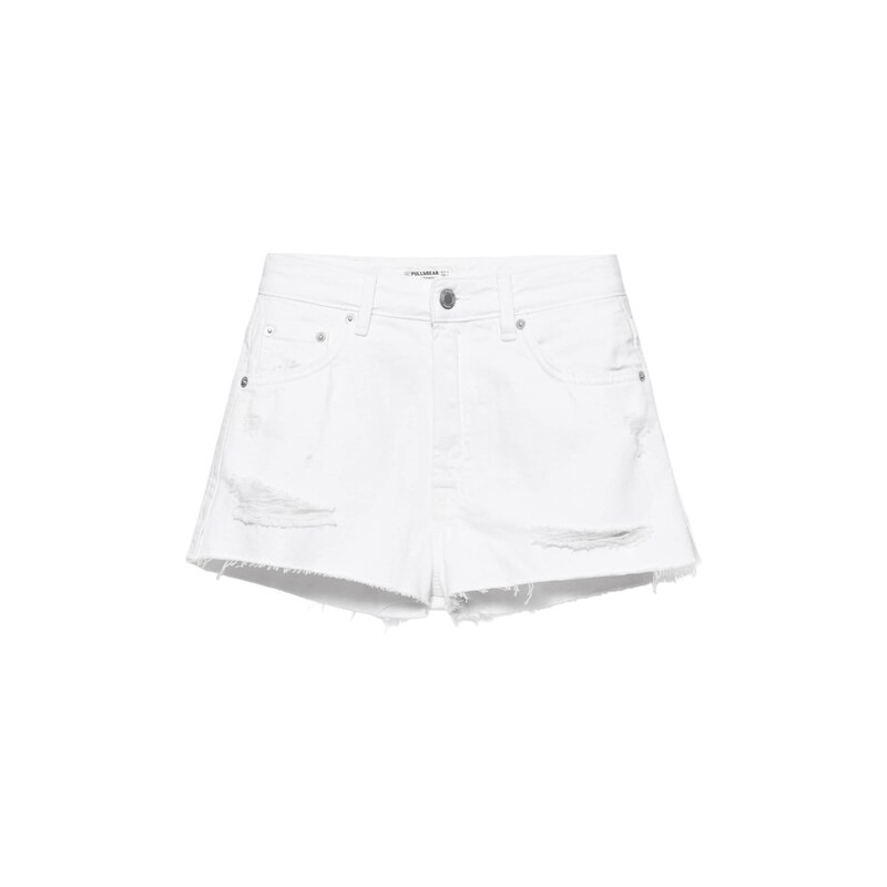 Pull&Bear Džíny bílá džínovina