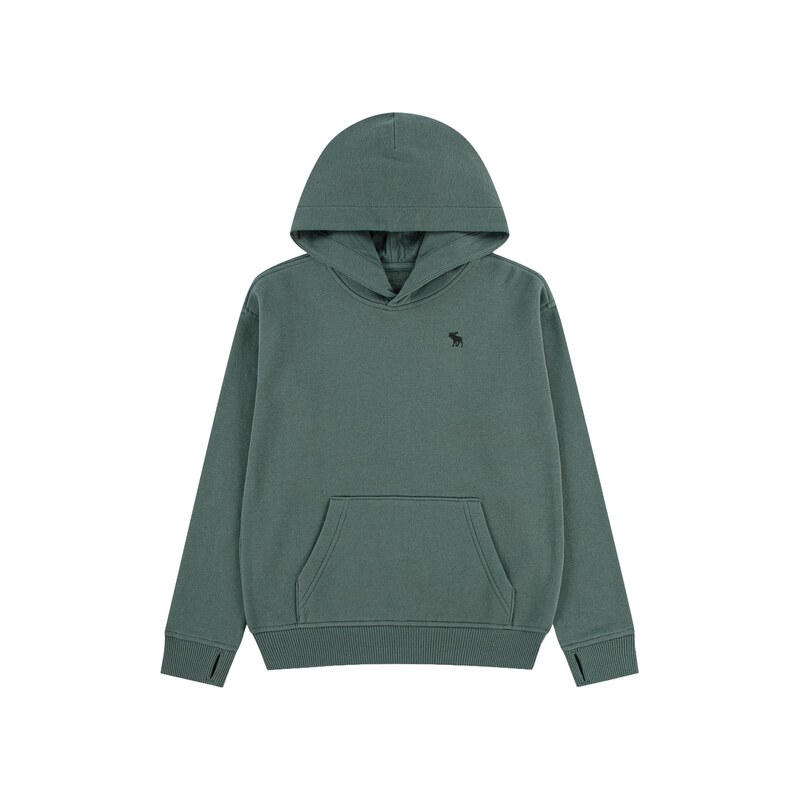 Abercrombie & Fitch Mikina ESSENTIALS FLEECE nefritová
