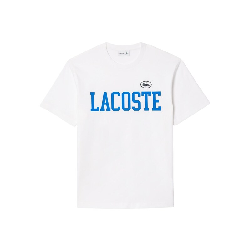 LACOSTE Tričko tyrkysová / černá / bílá