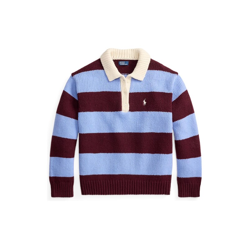 Polo Ralph Lauren Svetr královská modrá / vínově červená / bílá
