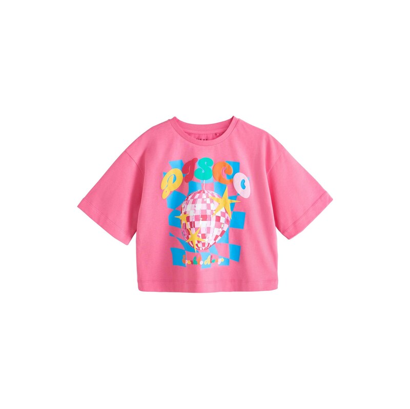 Next Tričko nebeská modř / žlutá / pink / růžová