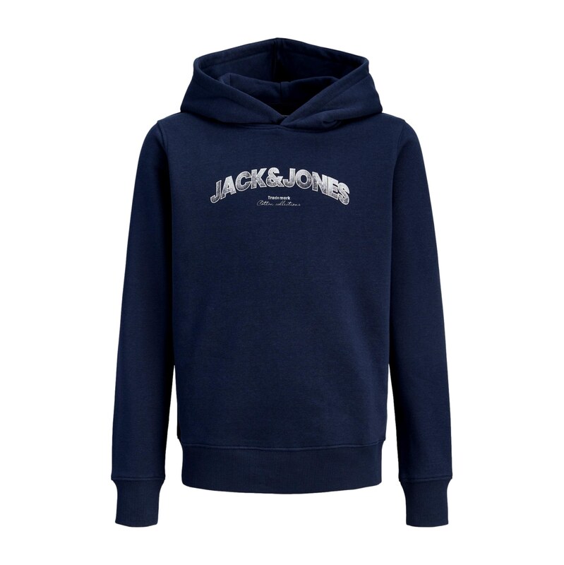 Jack & Jones Junior Mikina JJAVERY tmavě modrá / bílá