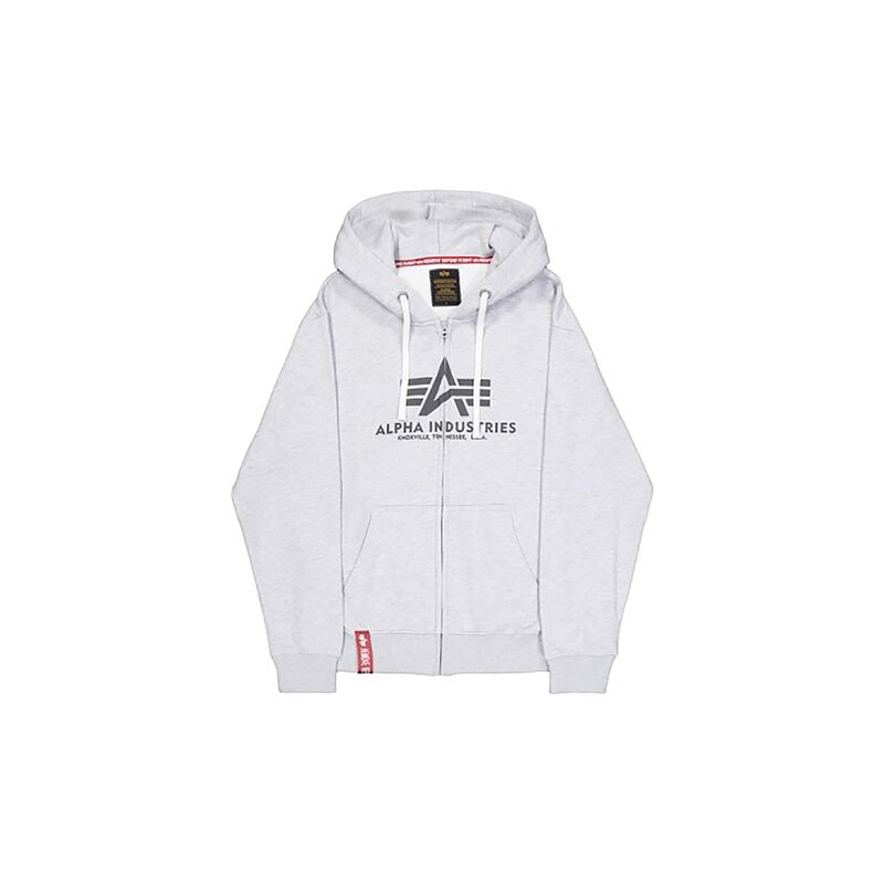 ALPHA INDUSTRIES Mikina Basic světle šedá