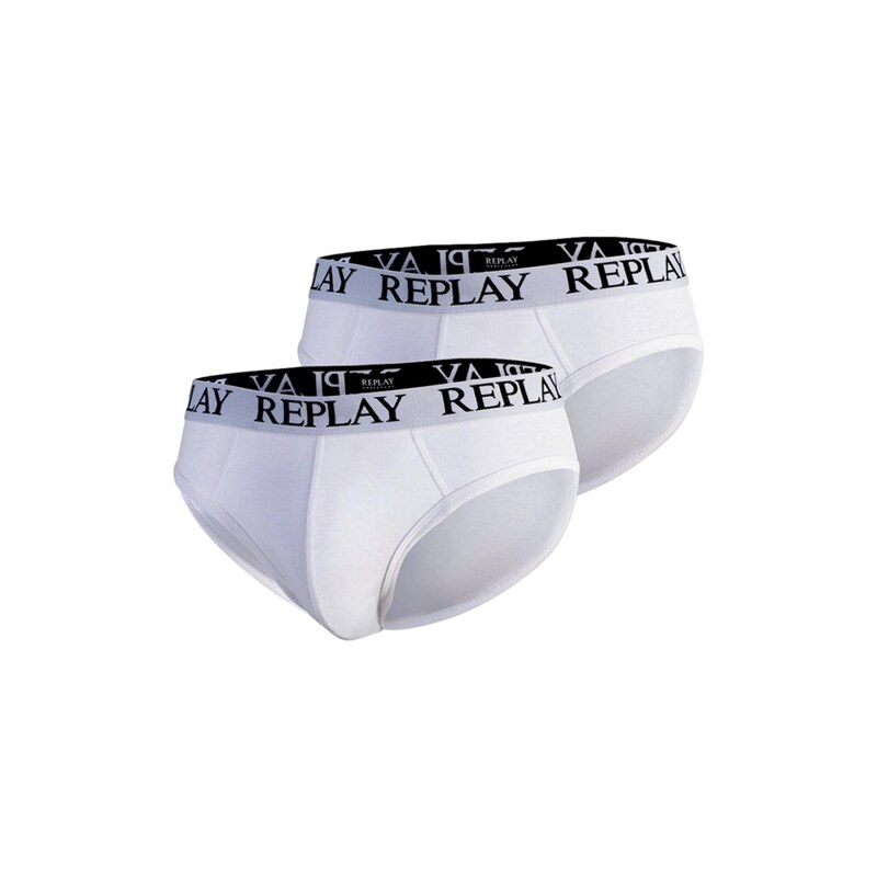 REPLAY Slipy šedá / černá / bílá