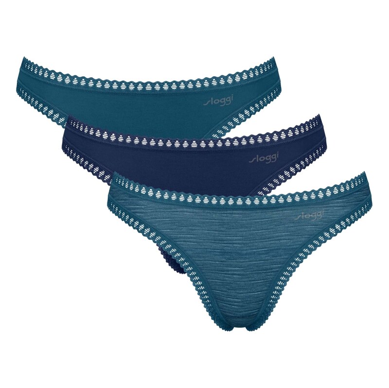 SLOGGI Tanga marine modrá / tyrkysová