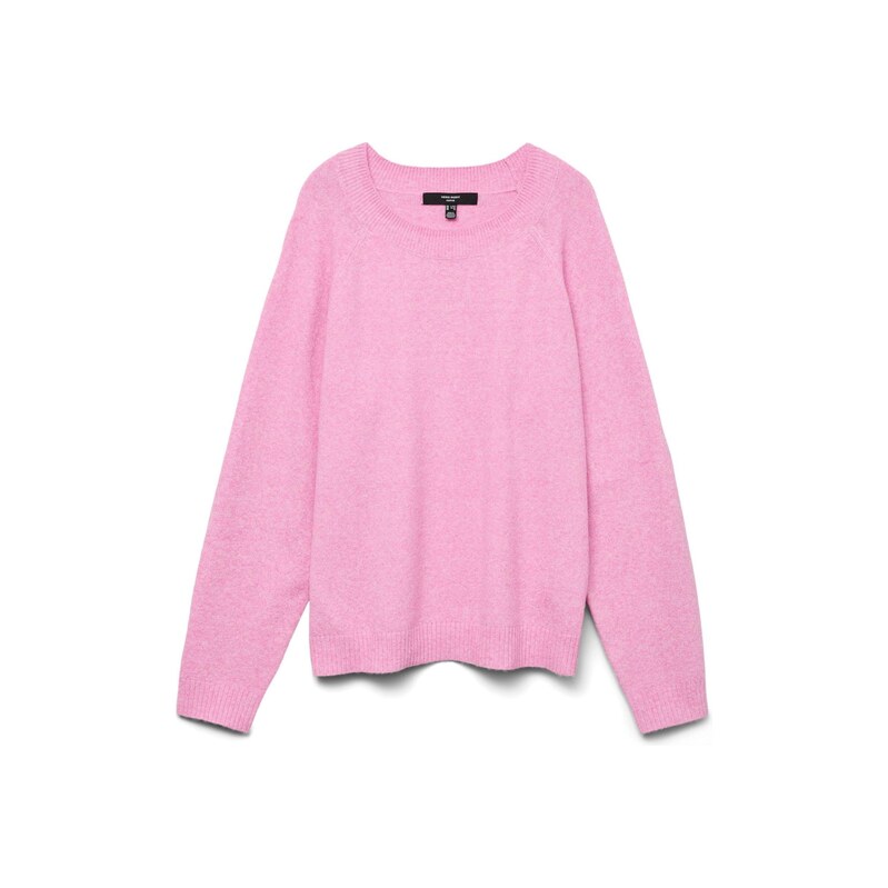 Vero Moda Curve Svetr VMCDOFFY světle růžová