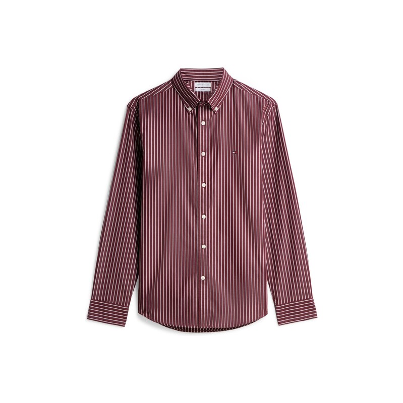 TOMMY HILFIGER Košile FLEX karmínově červené / bílá