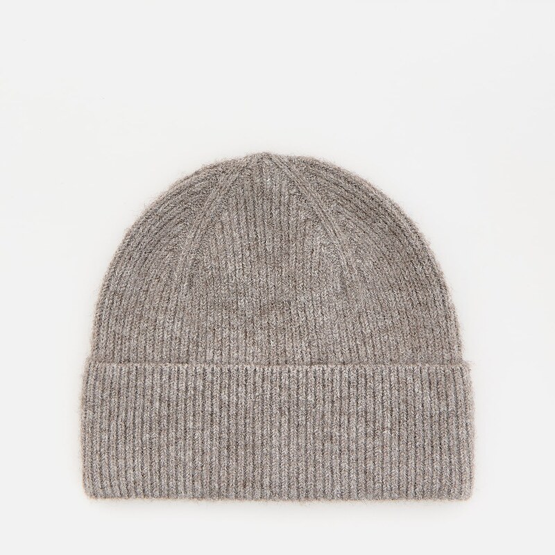 Reserved - Beanie - šedobéžová