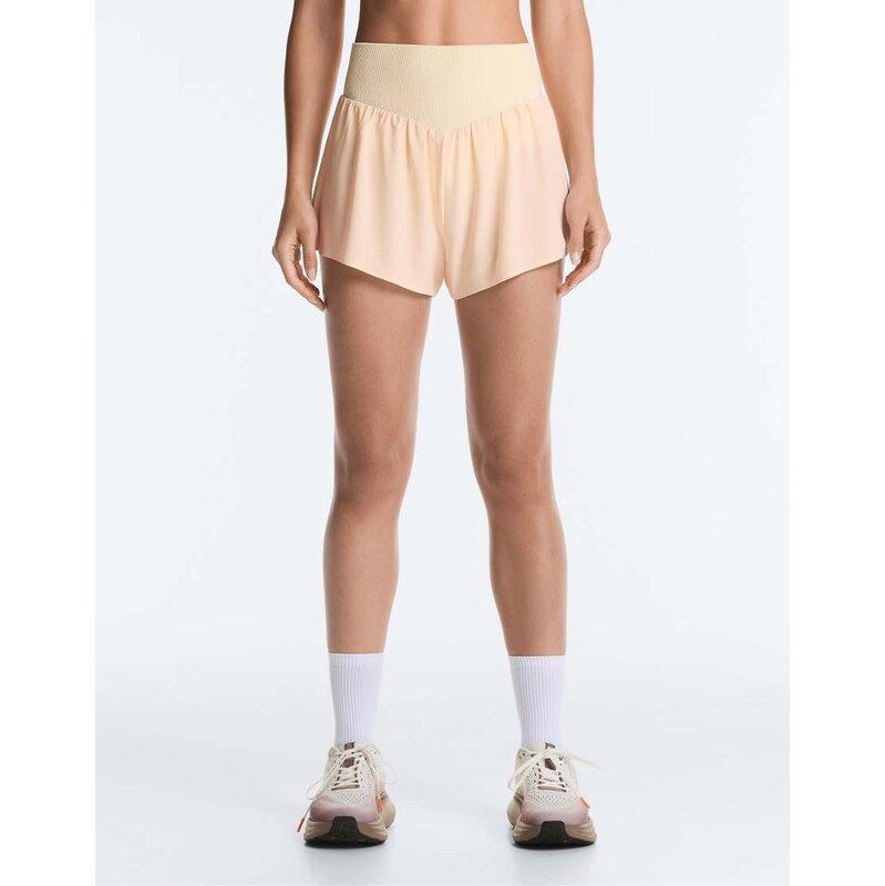 OYSHO High-rise seamless technical shorts in vanilla-Yellow