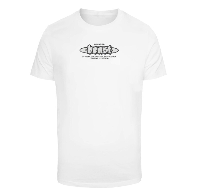 Mister Tee Tričko Unleashed Beast černá / bílá