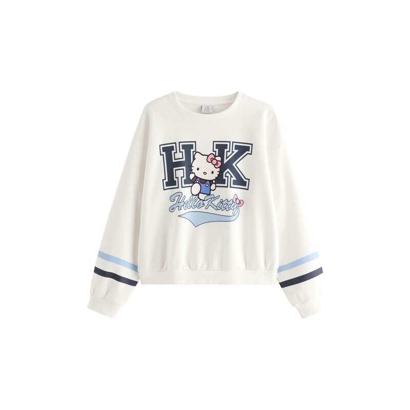 Lindex Mikina Hello Kitty námořnická modř / světlemodrá / růžová