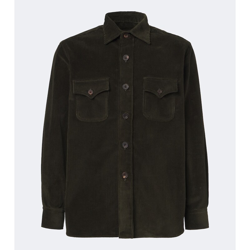 Rubinacci Cotton corduroy overshirt