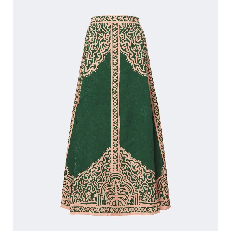 Johanna Ortiz Printed maxi skirt