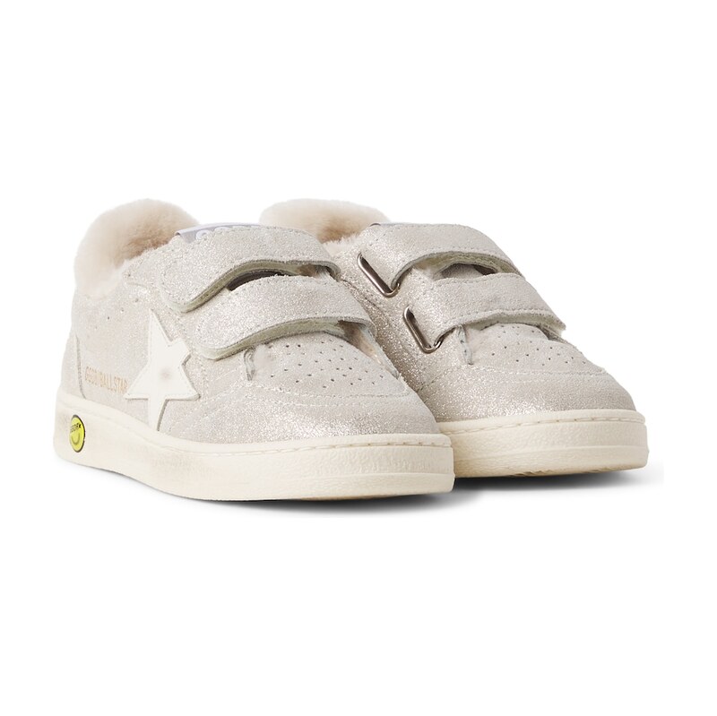 Golden Goose Kids Ball Star glitter suede sneakers