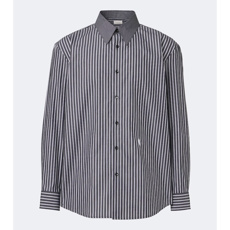 Saint Laurent Striped cotton poplin shirt