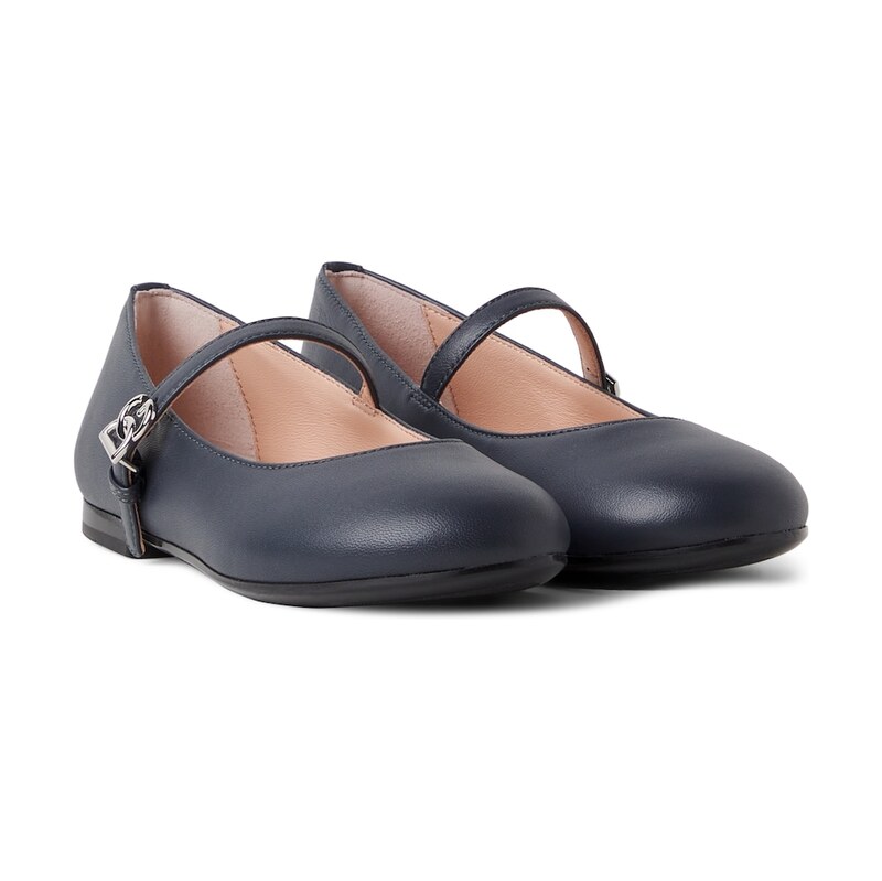 Dolce&Gabbana Kids DG leather Mary Jane flats