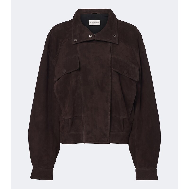 Nour Hammour Suede blouson jacket