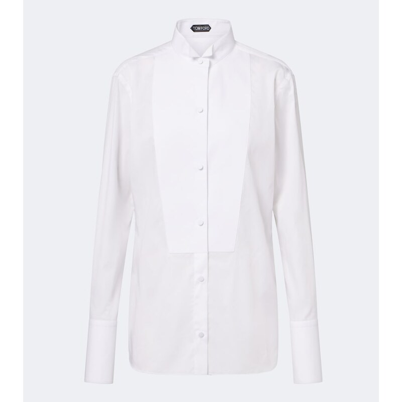 Tom Ford Cotton twill tuxedo shirt