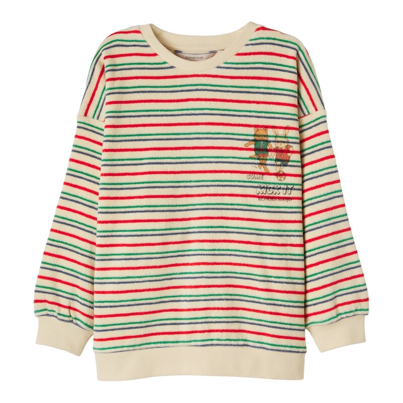 Konges Sløjd Itty striped cotton terry sweatshirt