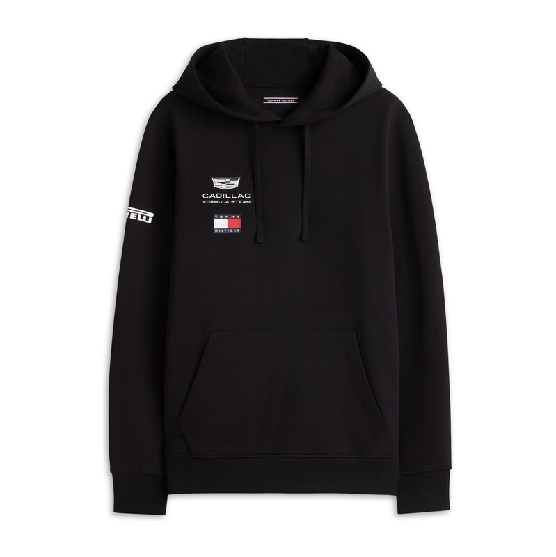 TOMMY HILFIGER Mikina černá / bílá