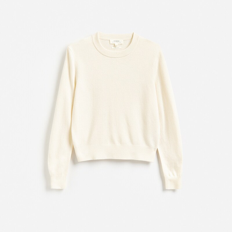 Reserved - Svetr z vlny merino - krémová