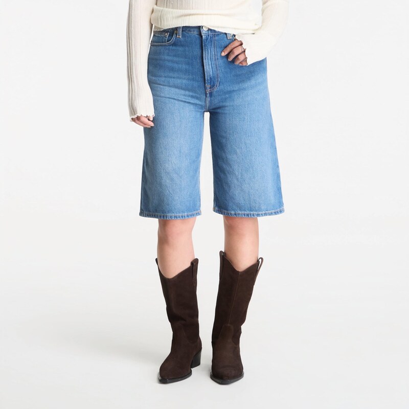 Šortky Samsøe Samsøe Sarebecca Shorts 15893 Fluid Denim 26