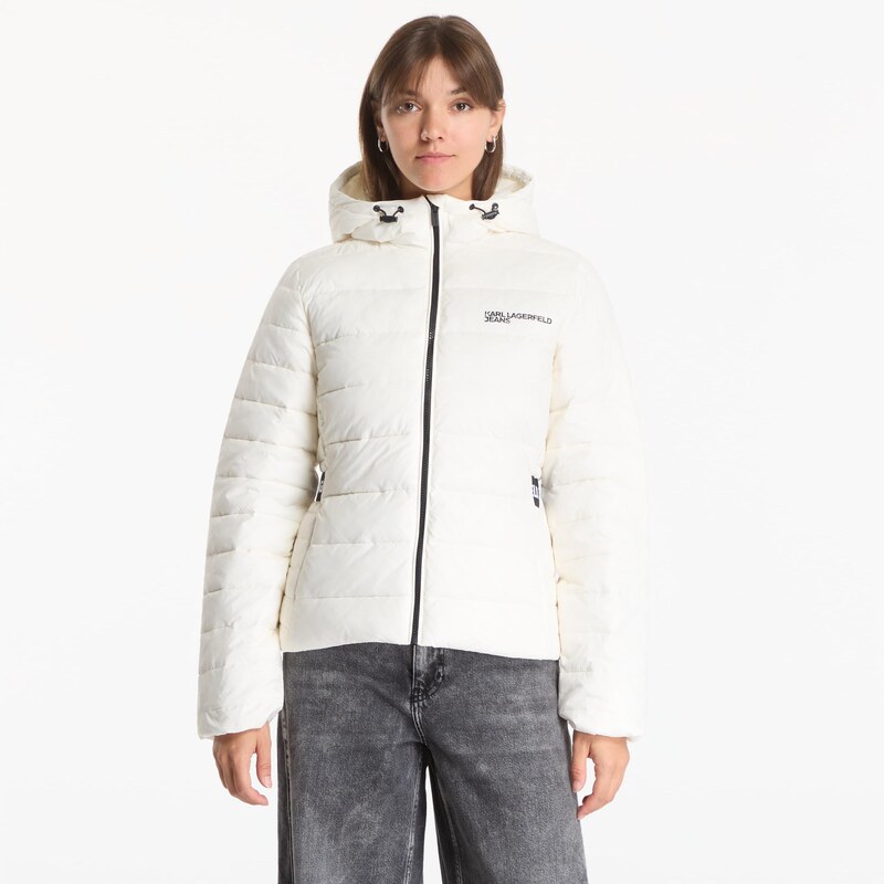 Bunda Karl Lagerfeld Jeans Light Padded Logo Jacket Egret L