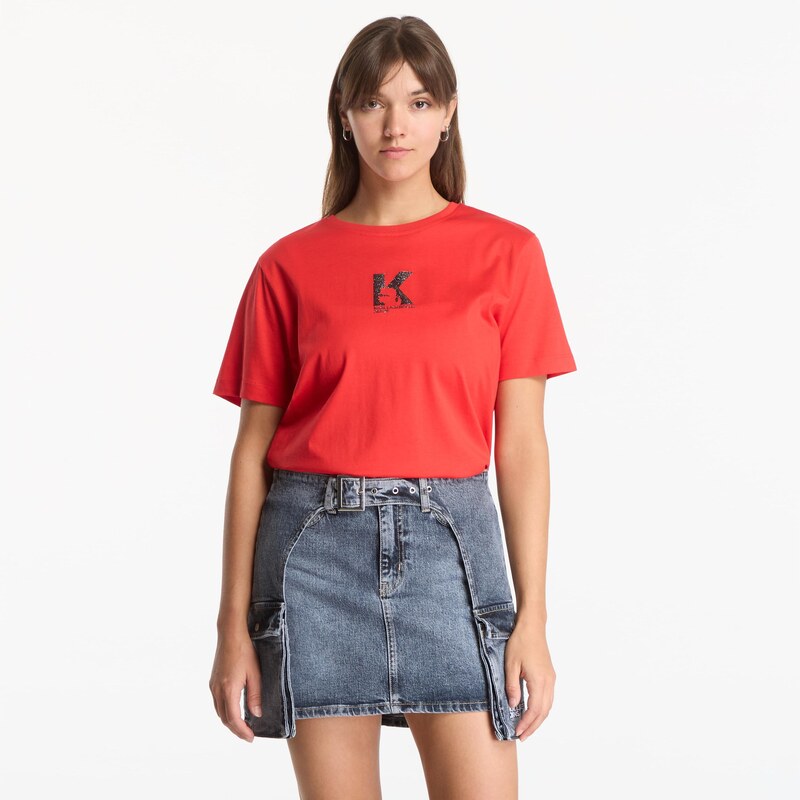Tričko Karl Lagerfeld Jeans Reg K Logo Tee Iridescent XS