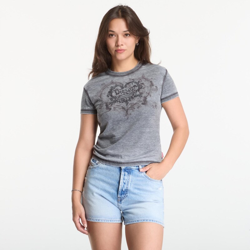 Tričko Diesel T-Ila-Aa1 T-Shirt Jet Black L
