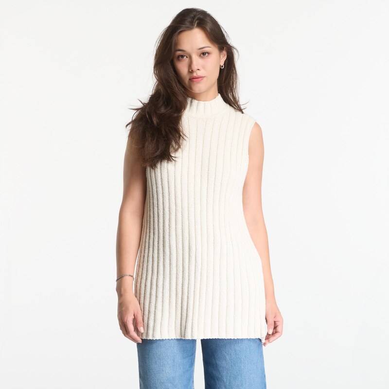 Svetr Samsøe Samsøe Sajasmin Top 15178 Bone White M