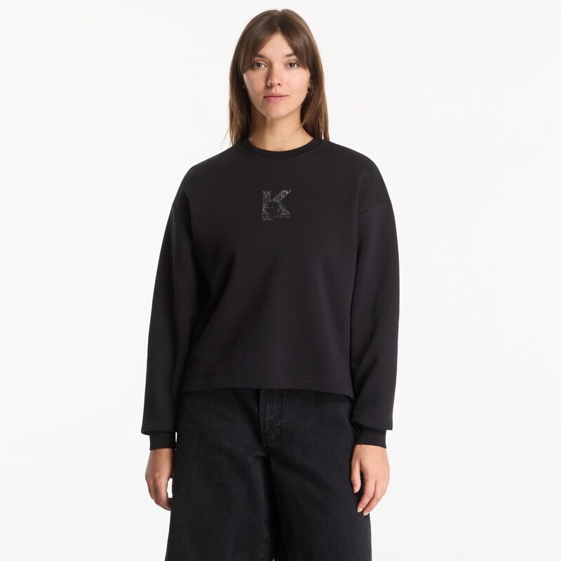 Mikina Karl Lagerfeld Jeans Reg K Logo Sweat Black XS