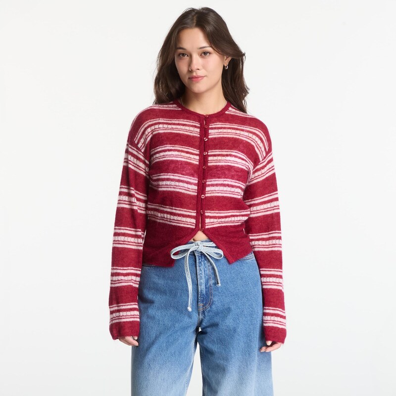 Svetr Samsøe Samsøe Sahera Cardigan Dry Rose St. L