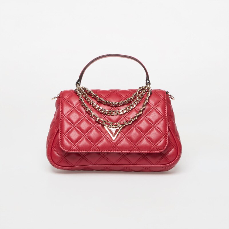 Kabelka GUESS Giully Ii Top Handle Flap Dark Cherry Universal