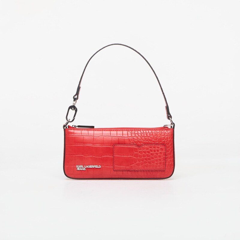 Kabelka Karl Lagerfeld Jeans Logo Slim Pouch Croco Iridescent