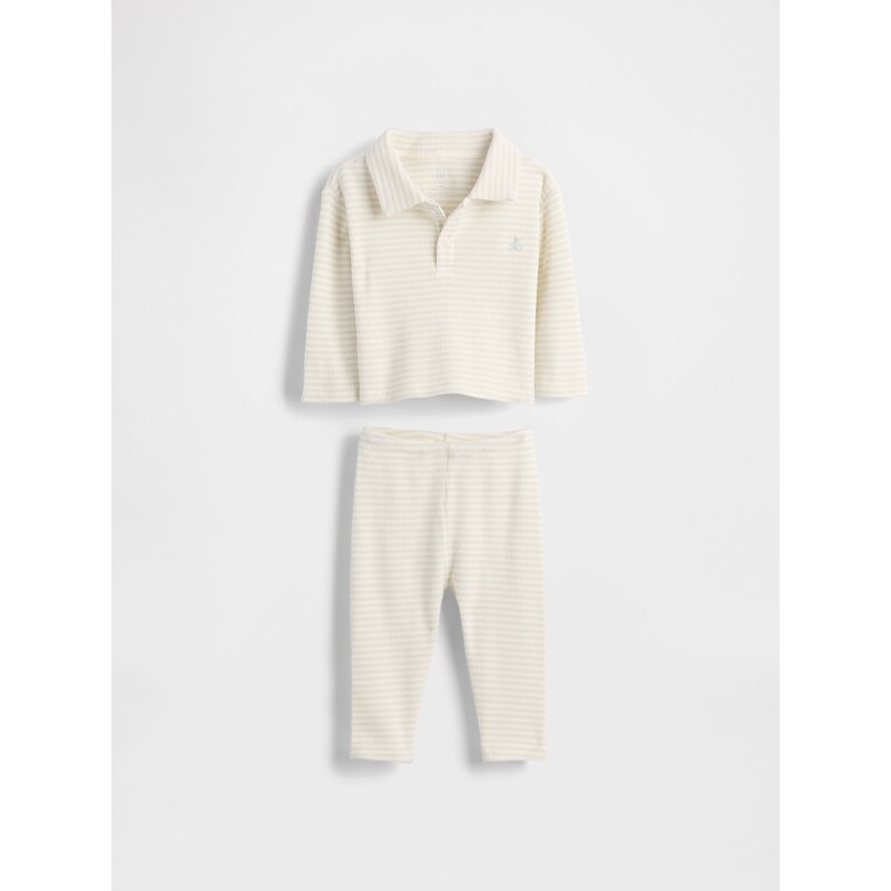 GAP Baby outfit set s vaflovým vzorem Softspun Brannan Bear -