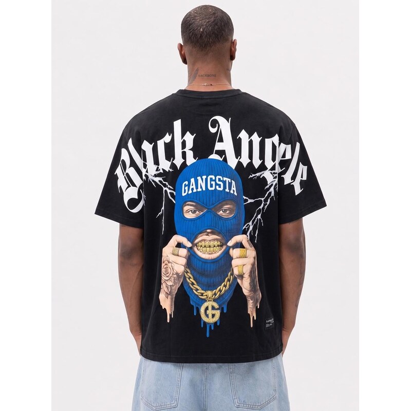 Pánské tričko s krátkým rukávem černé MyStars Gangsta
