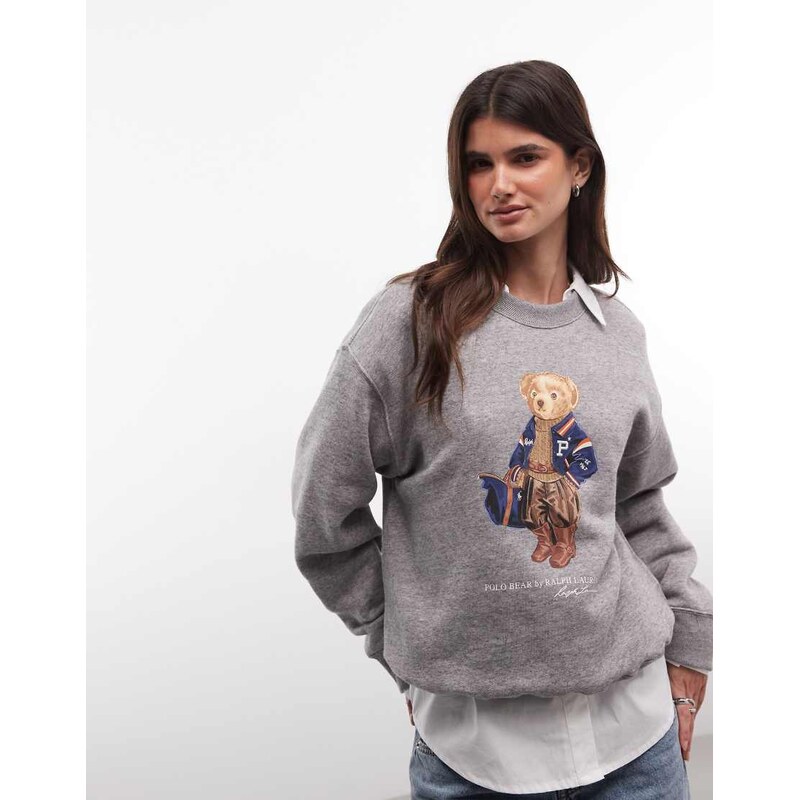 Polo Ralph Lauren polo bear sweatshirt in grey