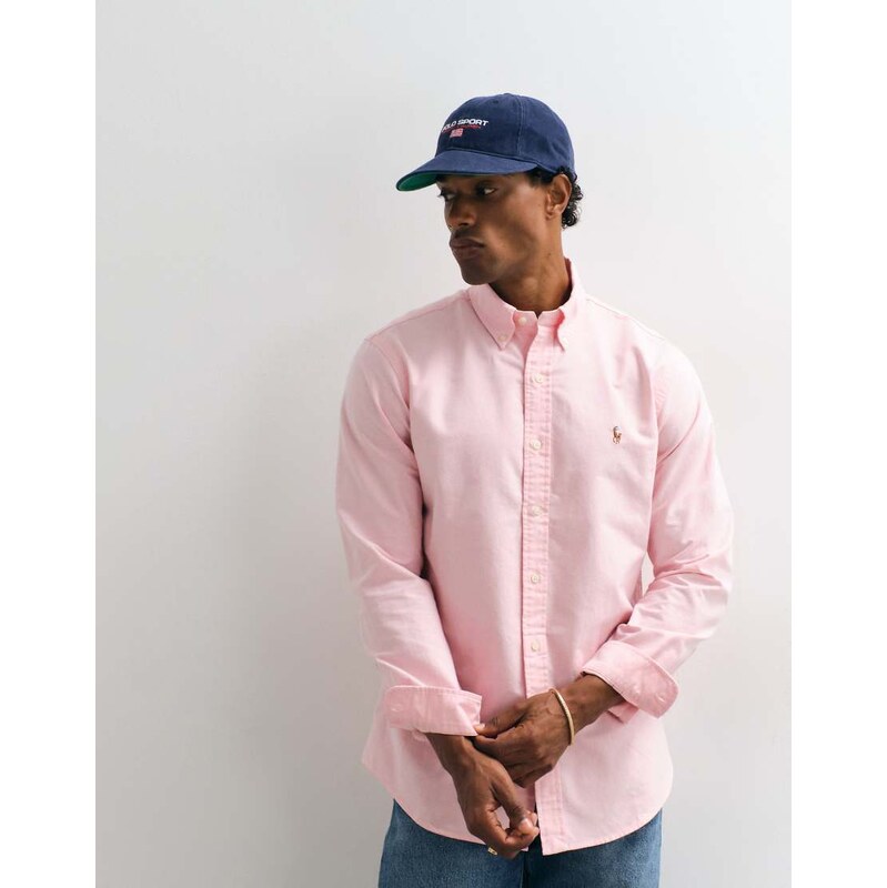 Polo Ralph Lauren custom fit oxford shirt in light pink