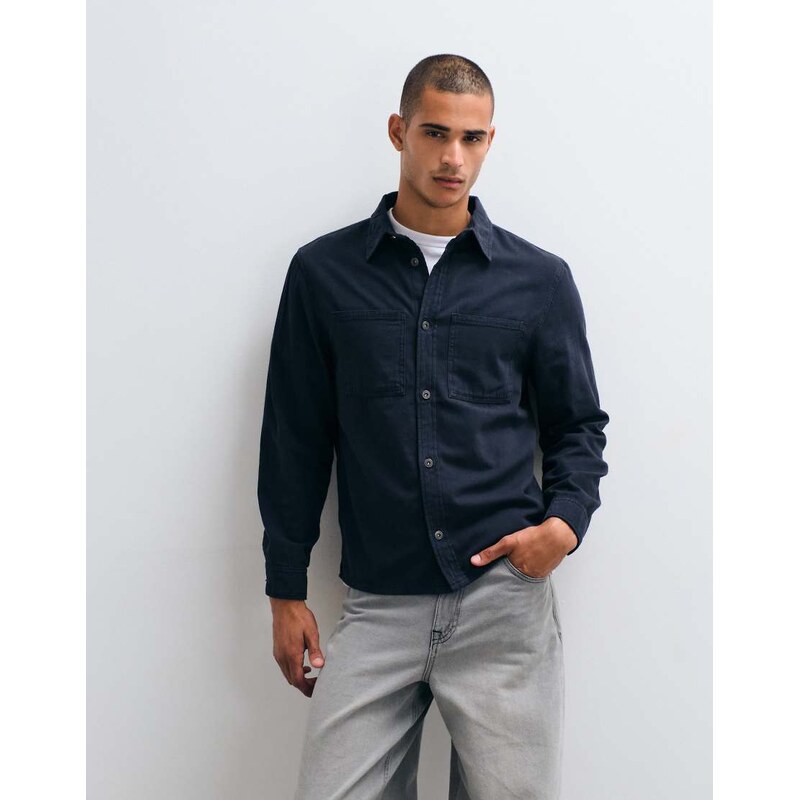 Mango overshirt in navy