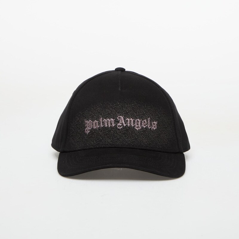 Kšiltovka Palm Angels Tone On Tone Spray Logo Cap Black/ Black