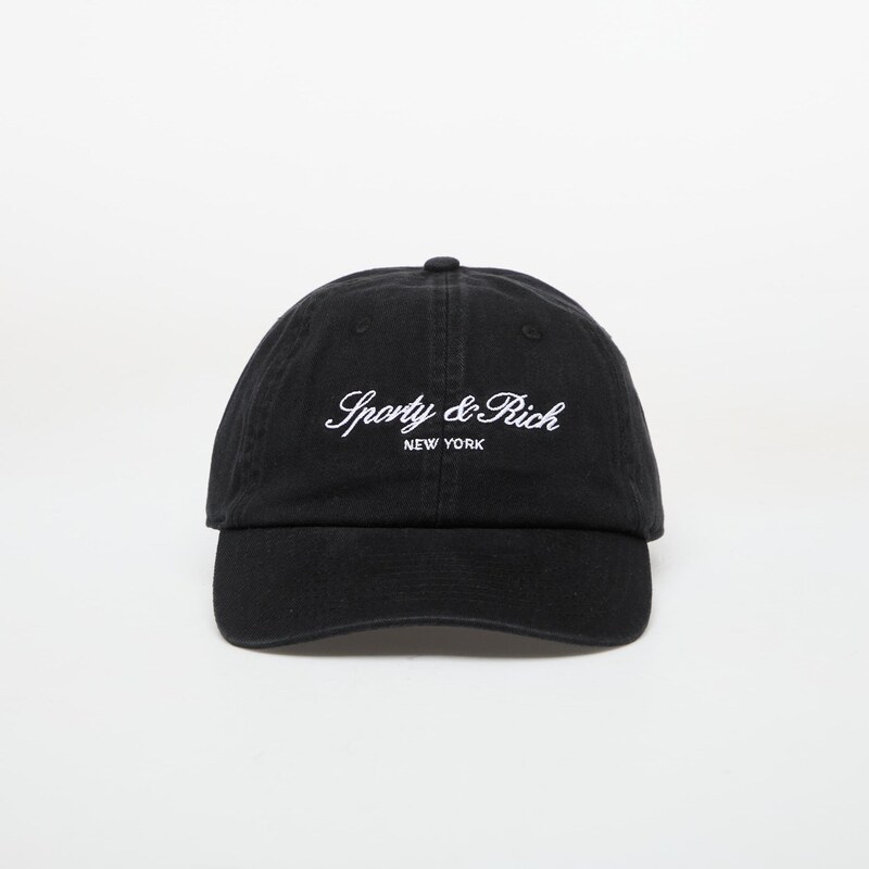 Kšiltovka Sporty & Rich Signature NY Hat Faded Black Universal