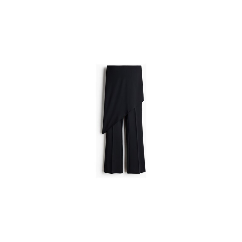 H&M - Elegantní kalhotys vrchní sukní - Černá