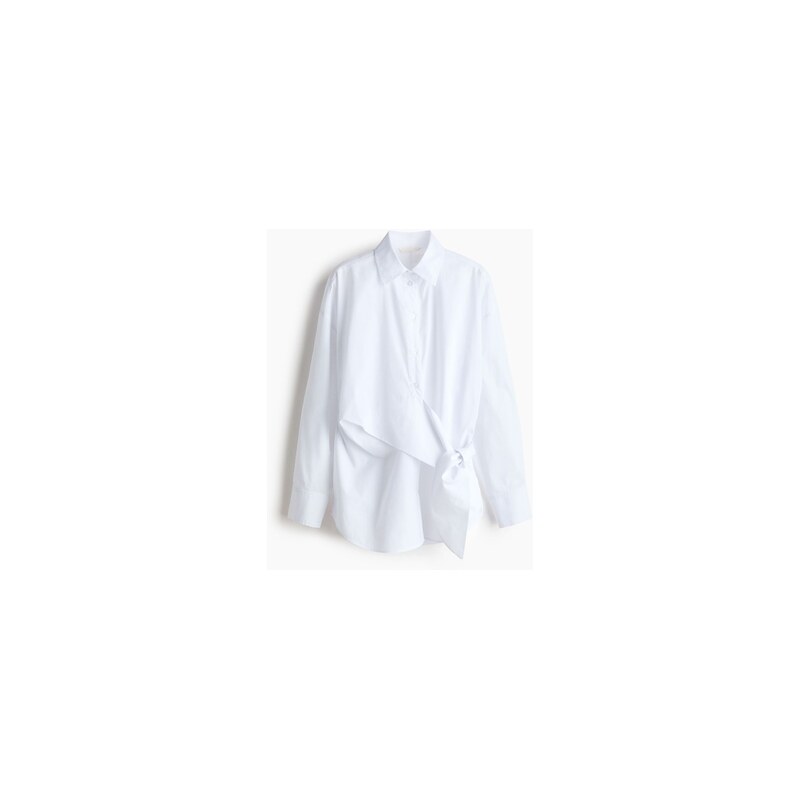 H&M - Košiles vázačkami - Bílá