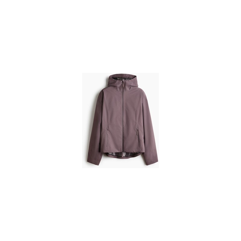 H&M - Bunda do deště StormMove Oversized Fit - Fialová Hnědošedá