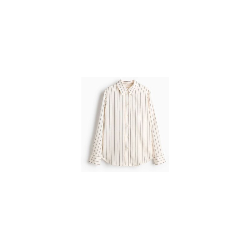 H&M - Košile - Krémová/Úzký Proužek