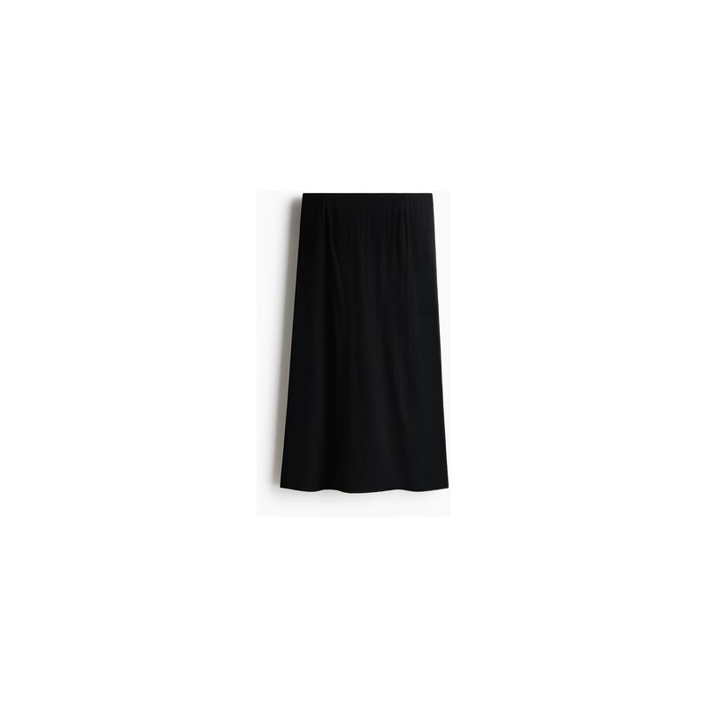 H&M - Mačkaná midi sukně - Černá