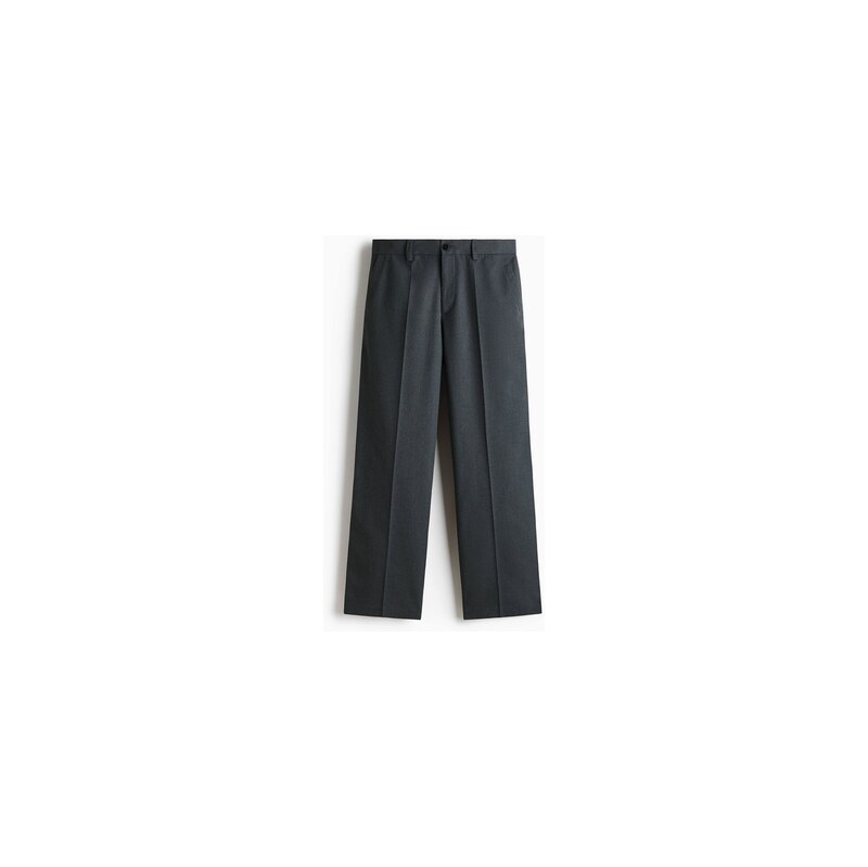 H&M - Široké elegantní kalhoty Relaxed Fit - Tmavě Šedá