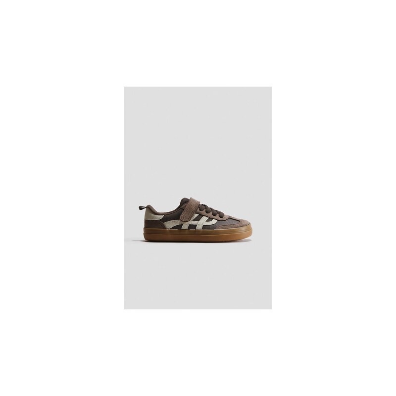 H&M - Barefoot tenisky - Tmavě Hnědá/Barevný Blok