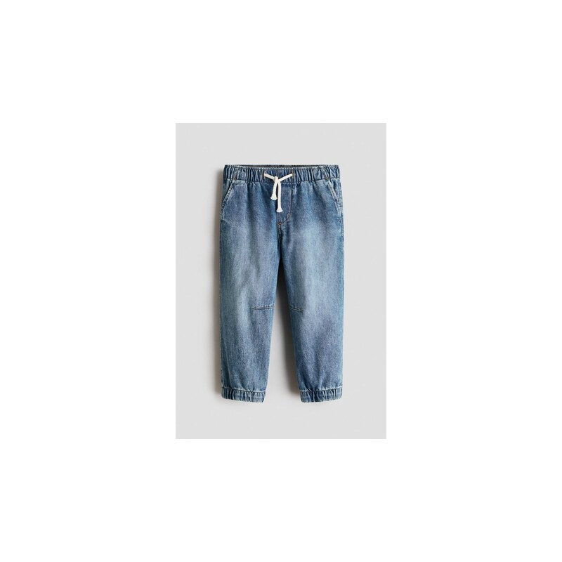 H&M - Džínové kalhoty jogger - Denim Blue