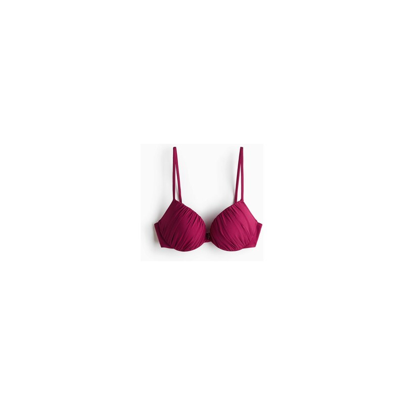 H&M - Bikinová podprsenka push-up - Švestkově Růžová